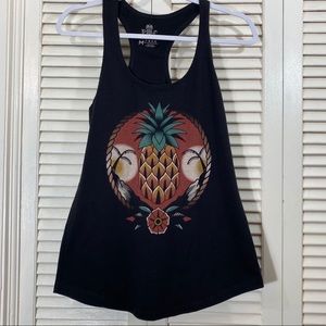 Pineapple Crossing Tattoo Flash Tank Top